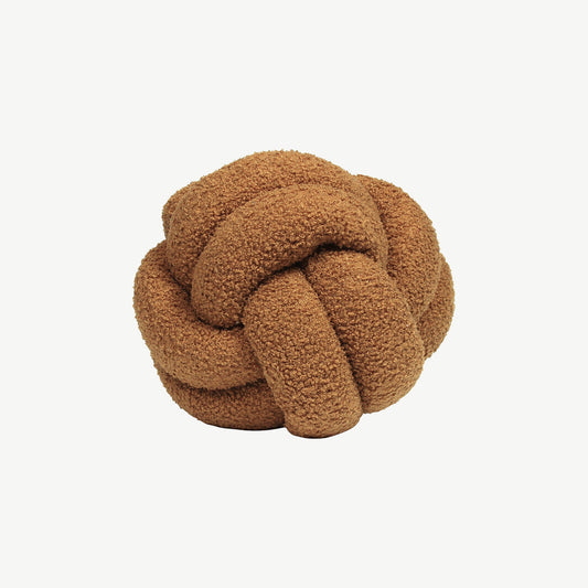 Ginger Boucle Knot Cushion