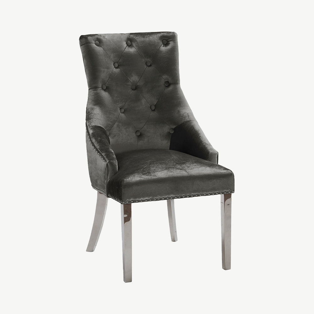 Belvedere Dining Chair in Charcoal
