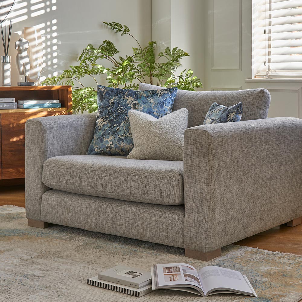 Brockley Snuggler Armchair 2 in Piero-Zinc