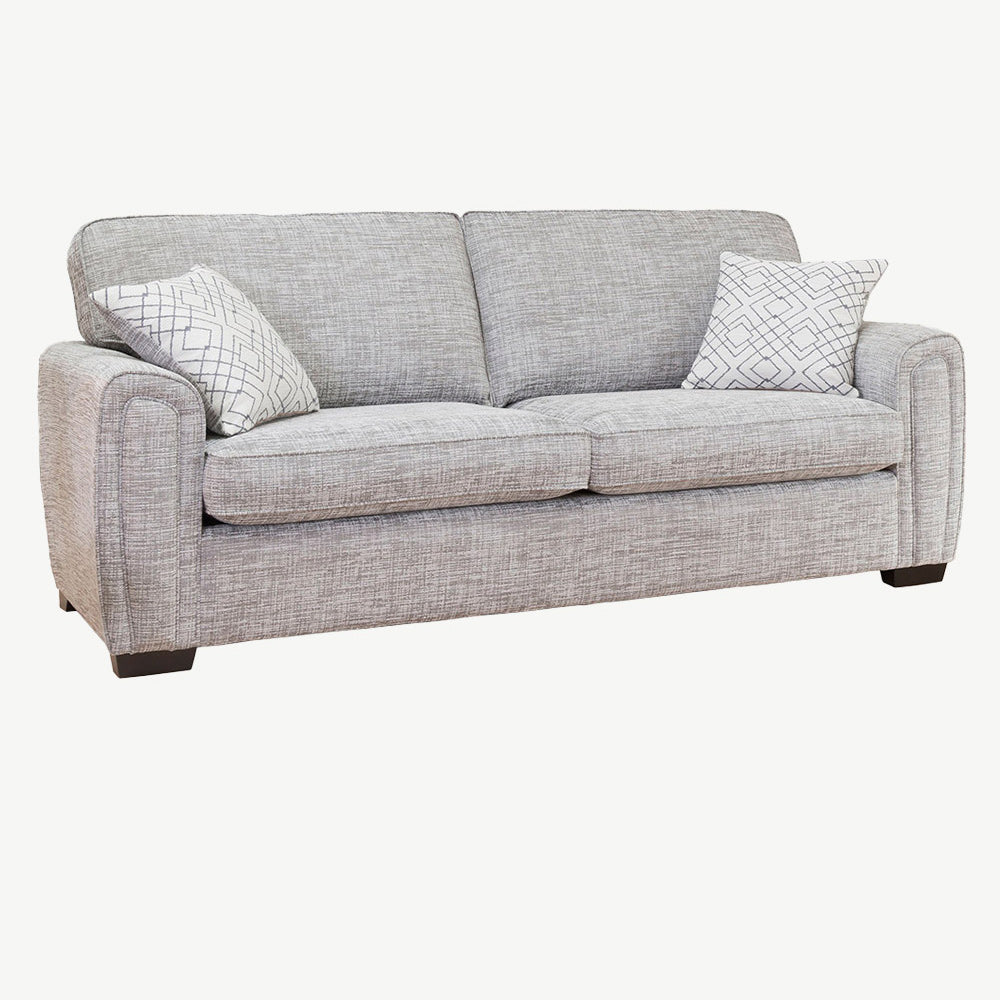 Bromfield Grand Sofa in Dove-Grey-Shelby-Chenille-Plain