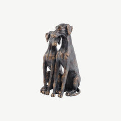 Bronze Pup Sculpture