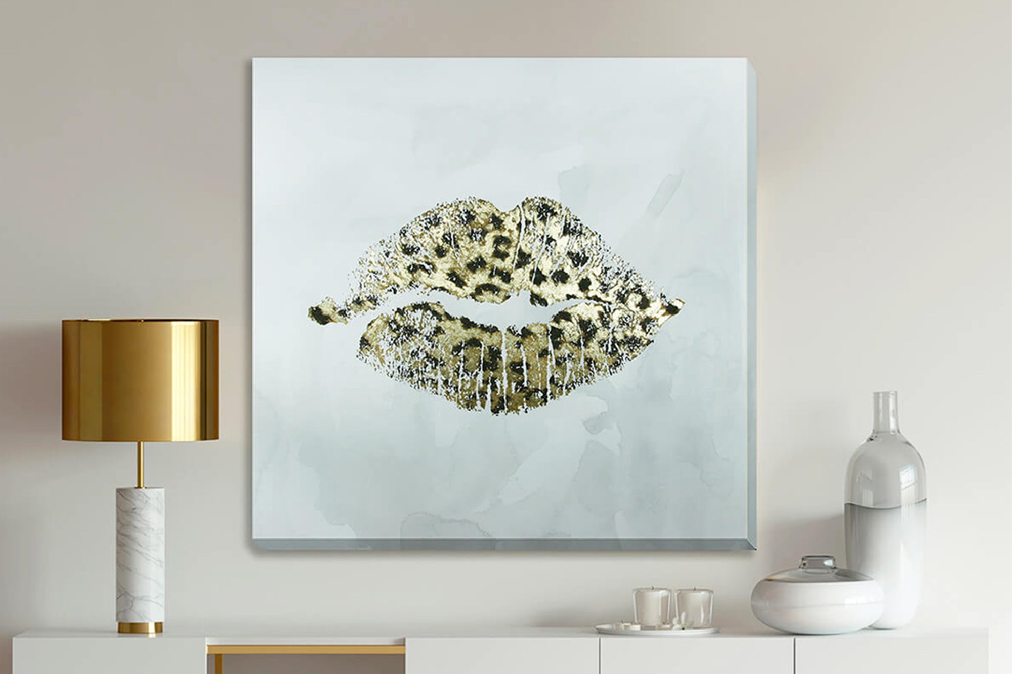 Leopard Kiss Wall Art
