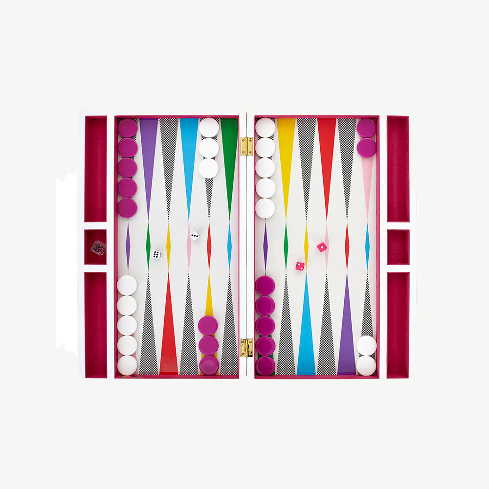 Jonathan Adler CheckBoard Backgammon Set