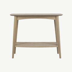 Brondby Scandi Oak Console Table with Shelf