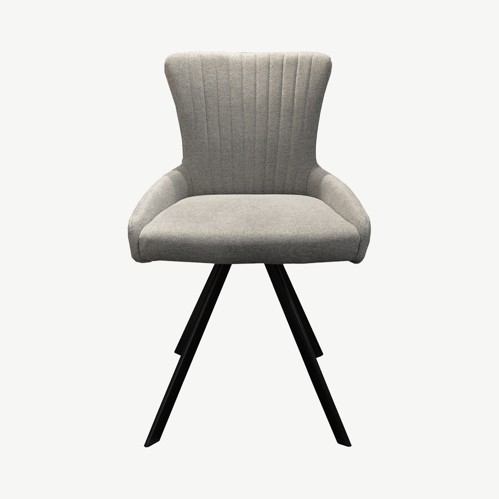 Maria Light Grey Swivel Chair