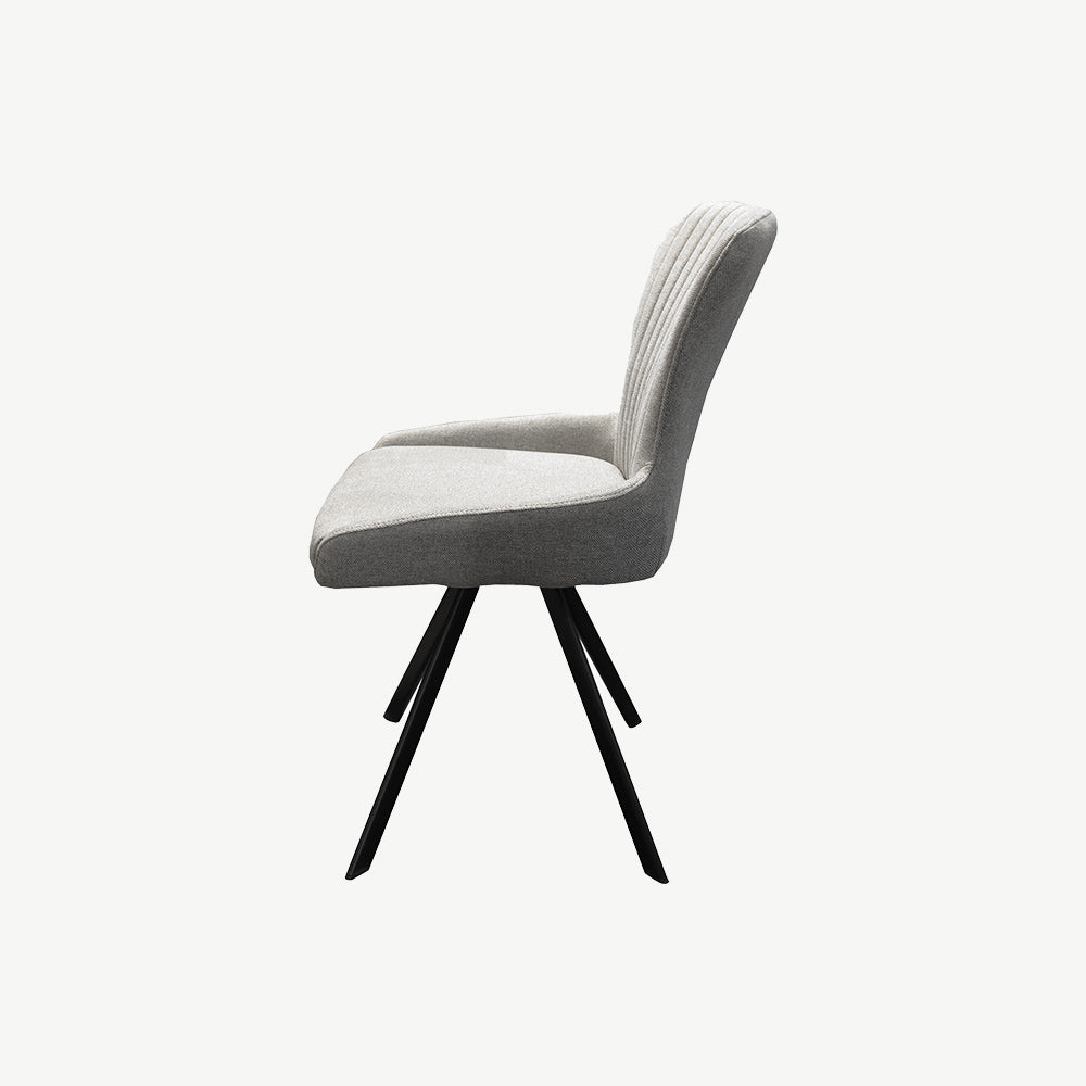 Maria Light Grey Swivel Chair