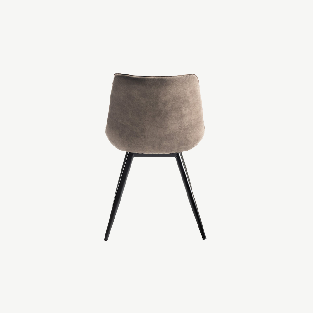 ontario chair in tan-faux-suede
