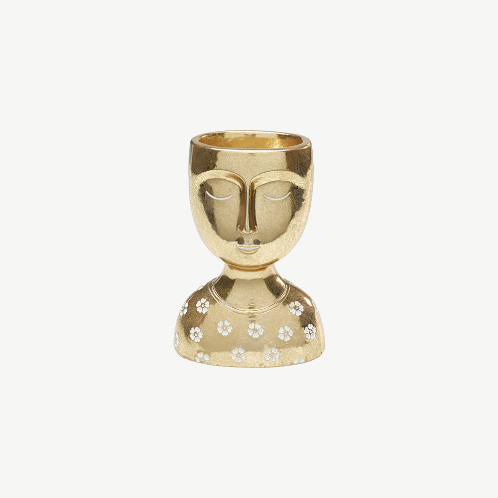 Gold Daisy Head Bowl