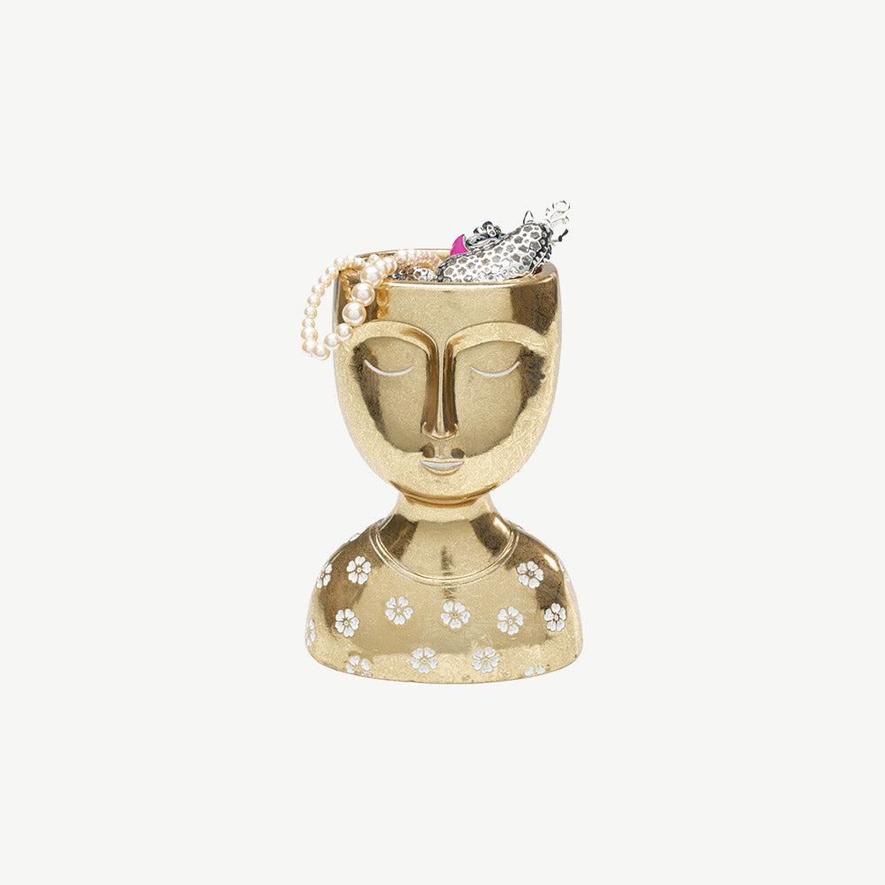 Gold Daisy Head Bowl