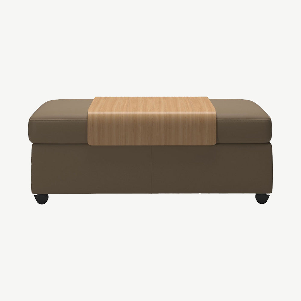 Stressless® Double Ottoman with Table