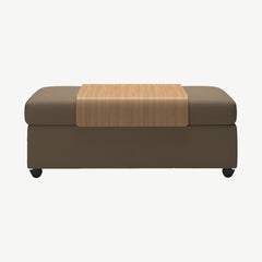 Stressless® Double Ottoman with Table