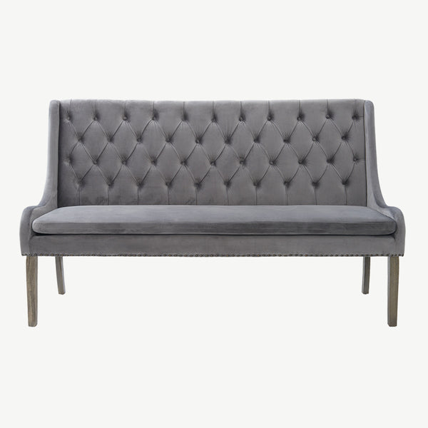 Button back dining 2025 bench