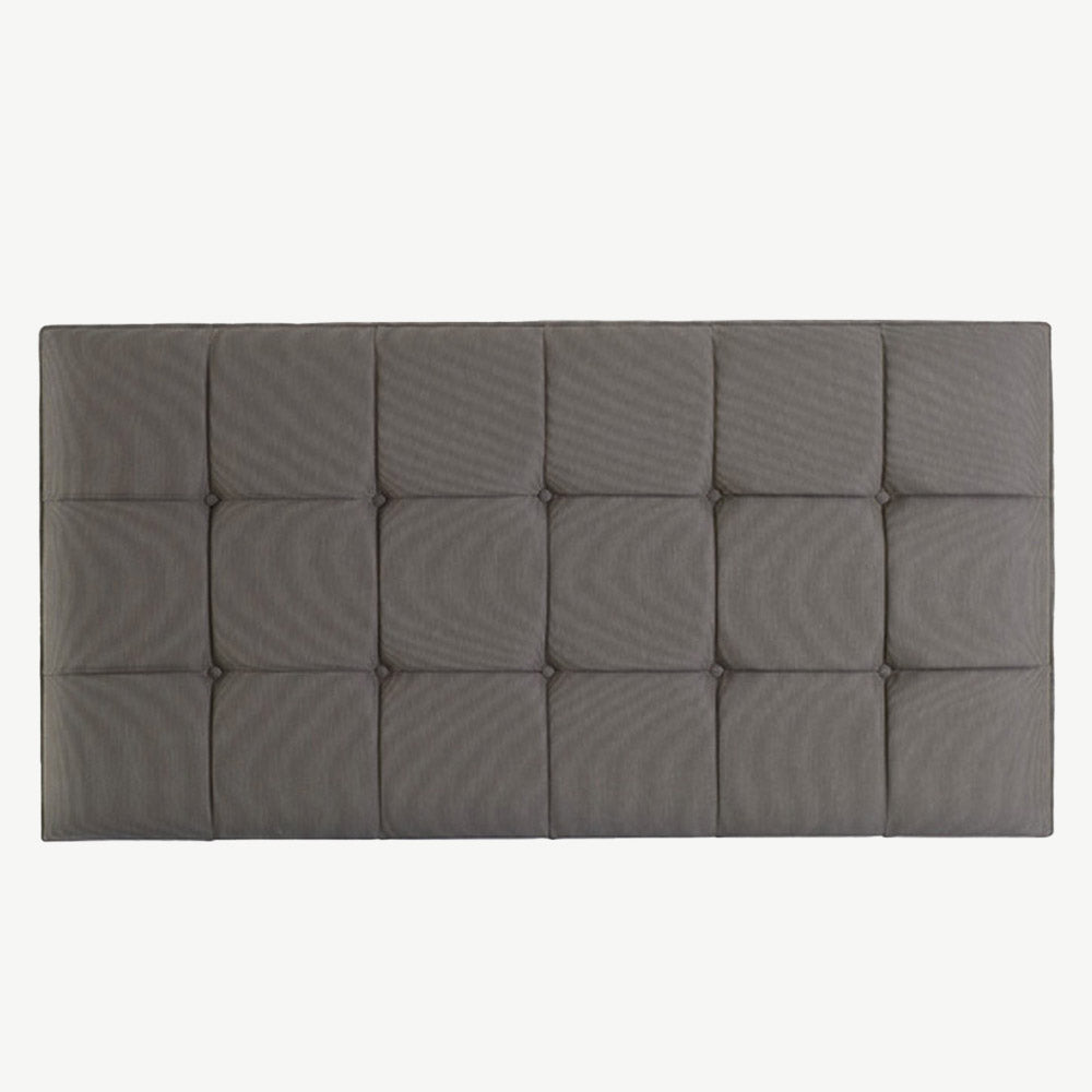 Grey strutted headboard