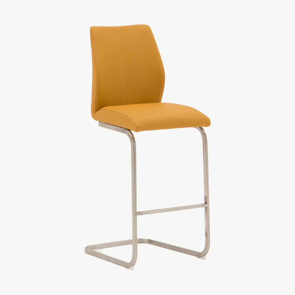 Irma Bar Stool in Pumpkin