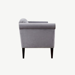 Lisa 2 Seater Grey Sofa 3 in Grey-Velvet