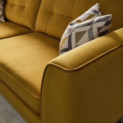 Purley Large Sofa 4 in Plush-Velvet-Turmeric