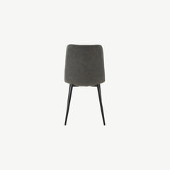 Manitoba Dining Chair in Grey-PU-Leather