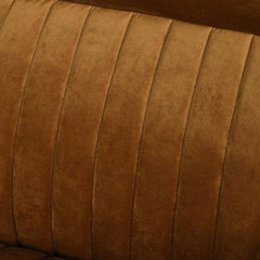 Marton Mustard Velvet Armchair in Velvet-Ochre