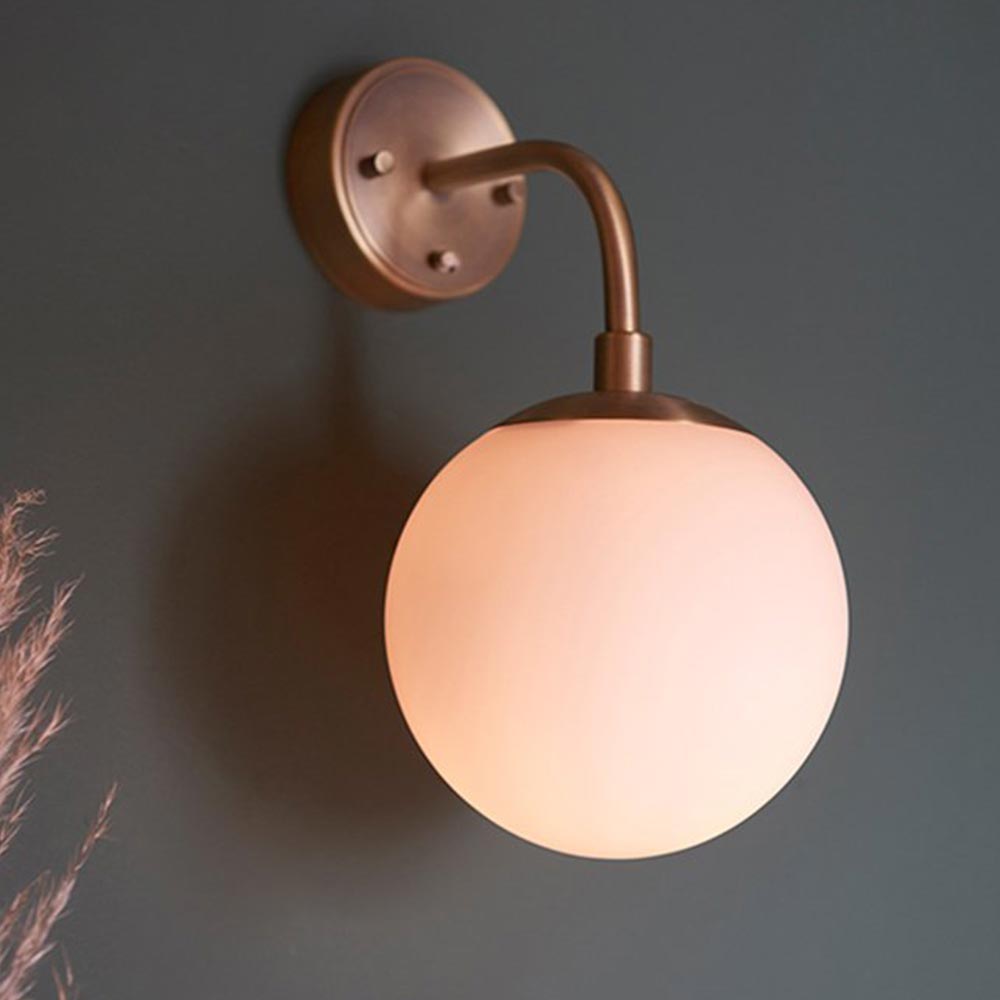 Matt Antique Brass Catherine Wall Light