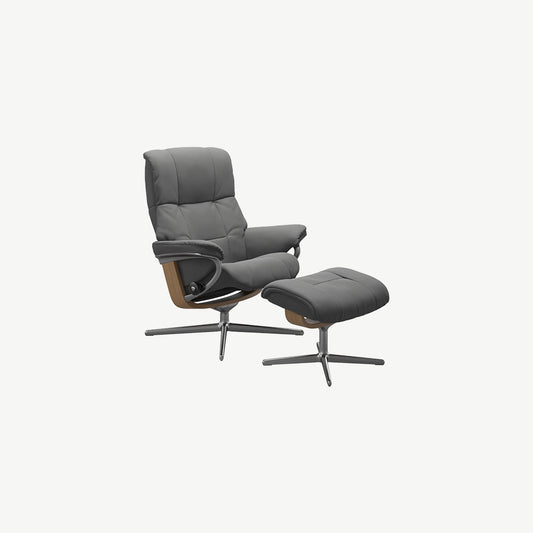 Stressless® Mayfair Cross Chair and Stool