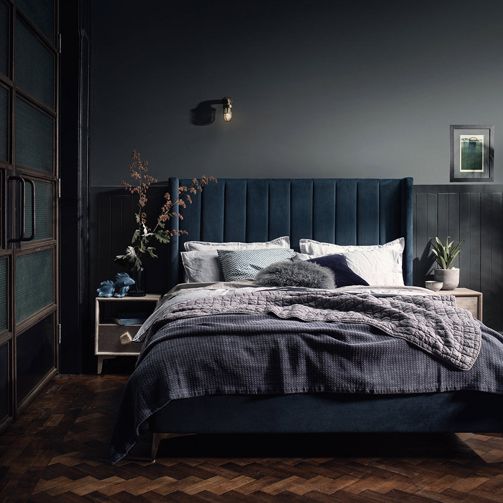 Millie High Bedstead in Teal