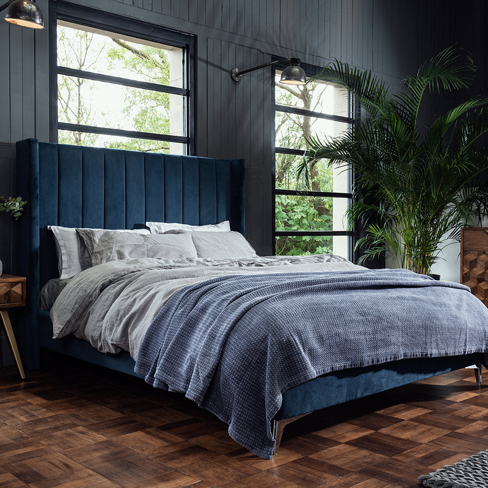 Millie High Bedstead in Teal