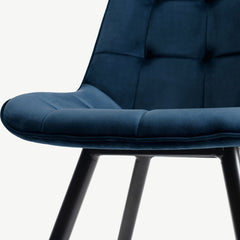 ontario chair in blue-velvet