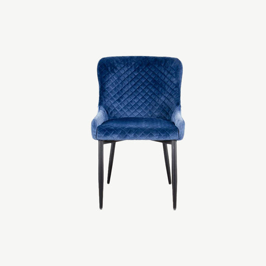 Blue Velvet Ottowa Chair