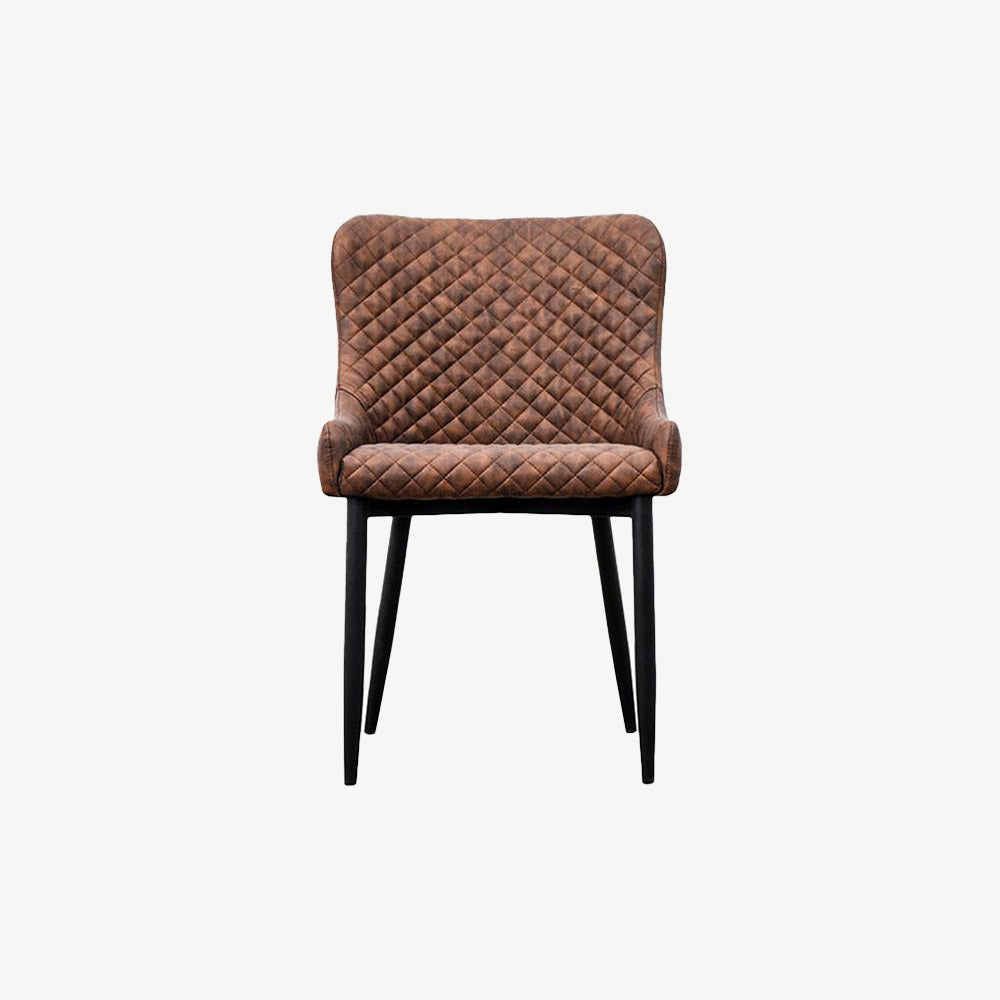 Brown PU Leather Ottowa Chair