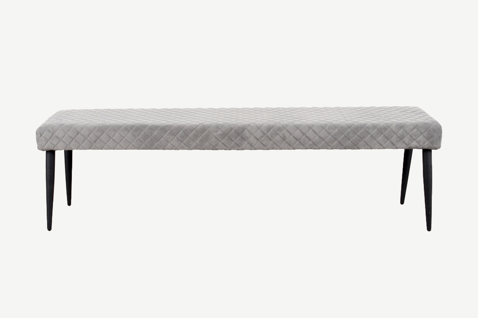 Grey Velvet Ottowa Bench