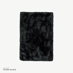 Plush Rug Dark in Plush-Black