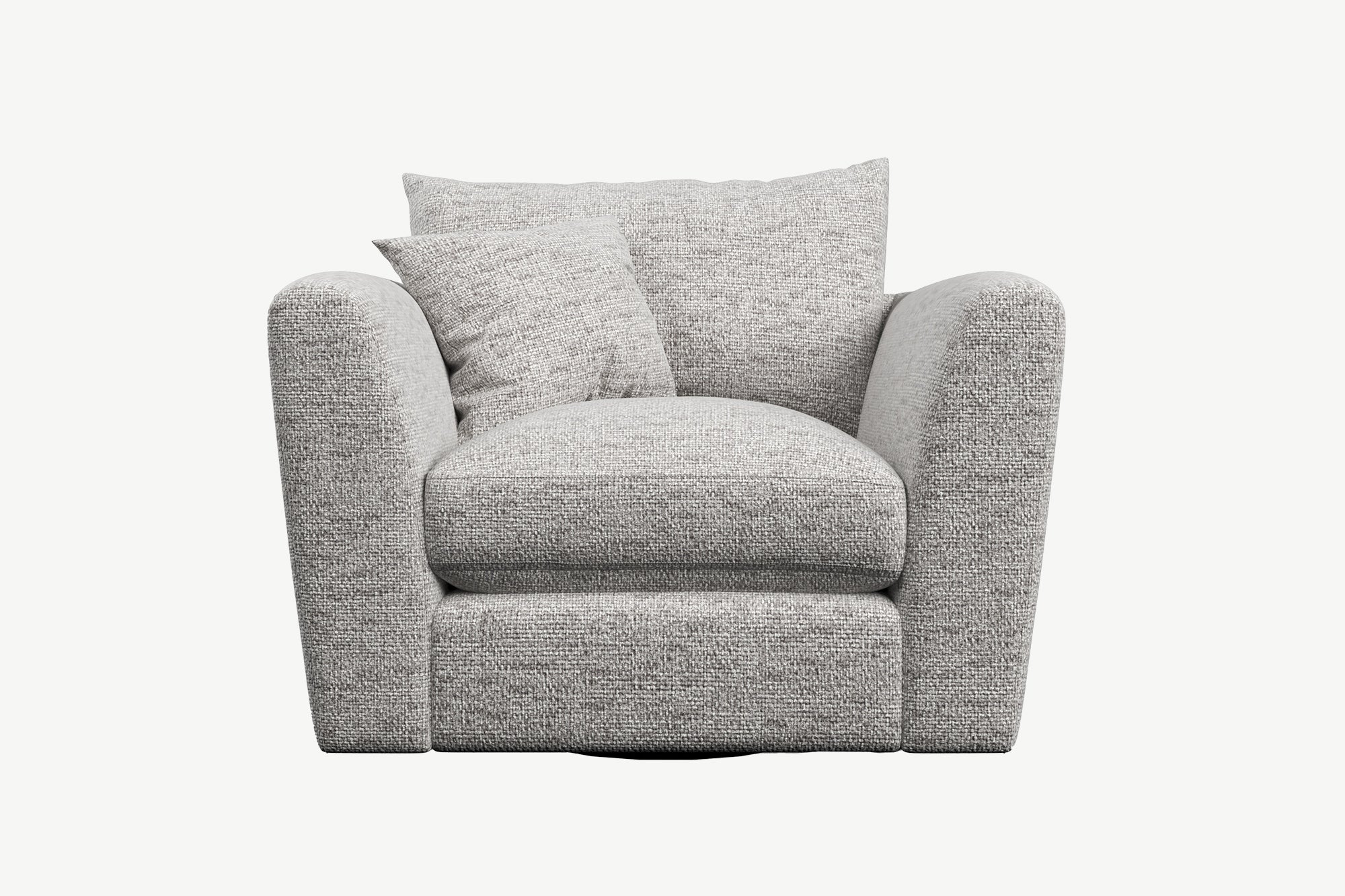 Queens Swivel Chair Lifestyle in Pole-Dove