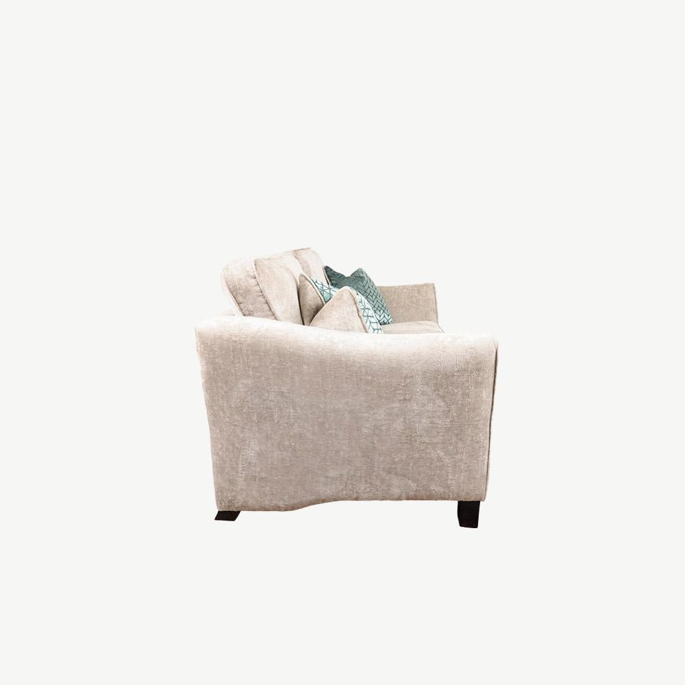 Roma 3 Seater Standard Back Sofa 2 in Finesse-Silver