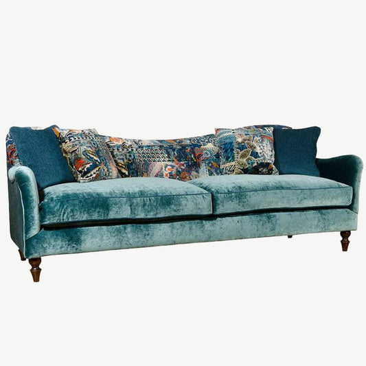 Tiffany Grand Sofa 1 in Allure-Azure