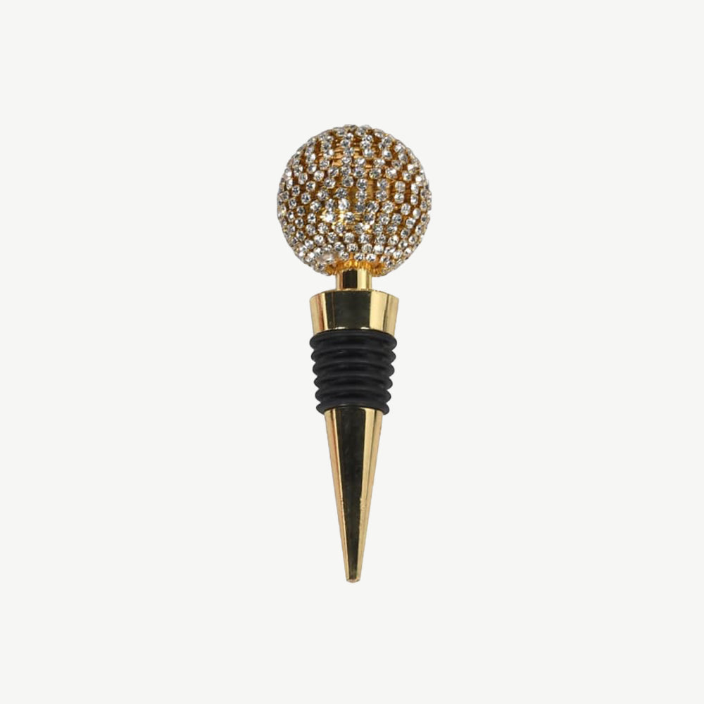 Diamante Bottle Stopper in Gold