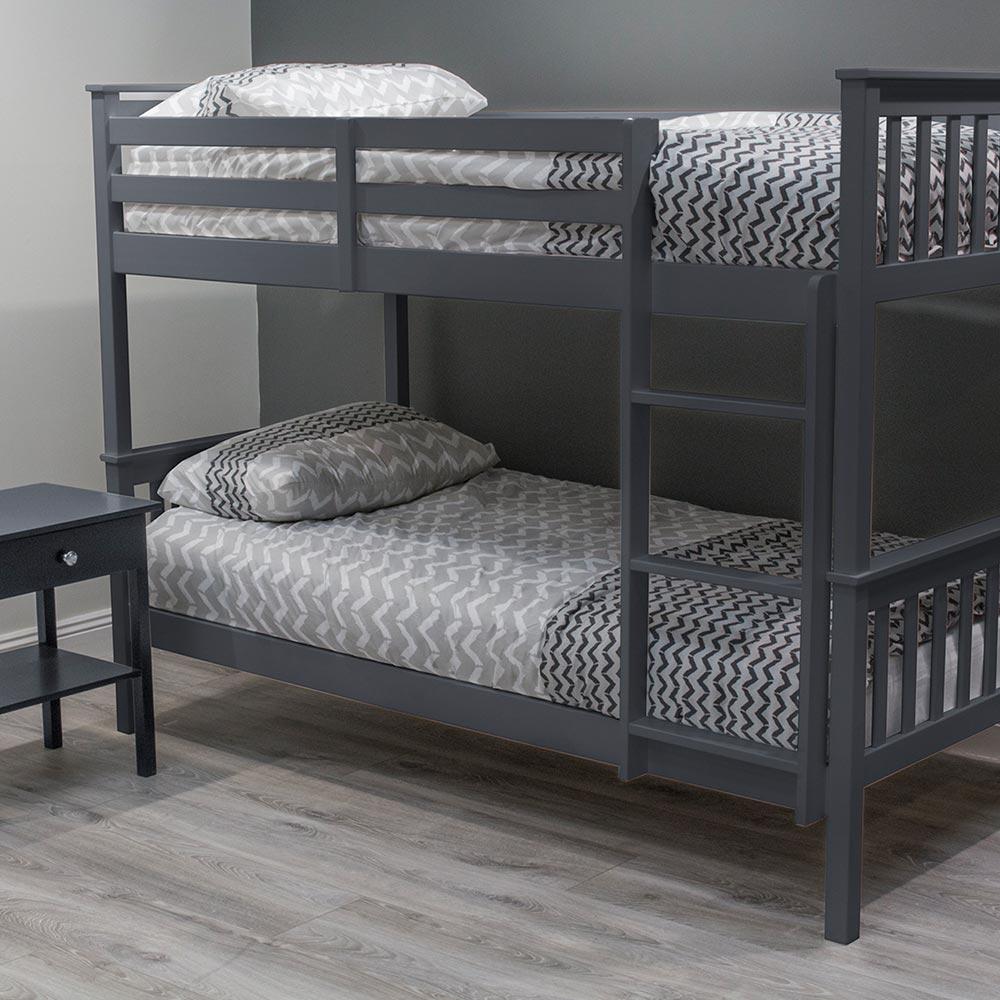 Shelby Bunk Bed Lifestyle in White Blue Grey