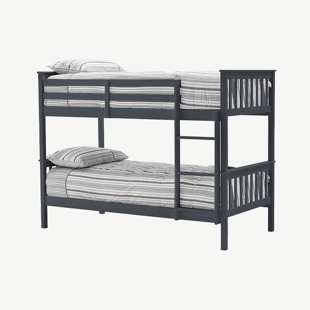 Shelby Bunk Bed in Grey