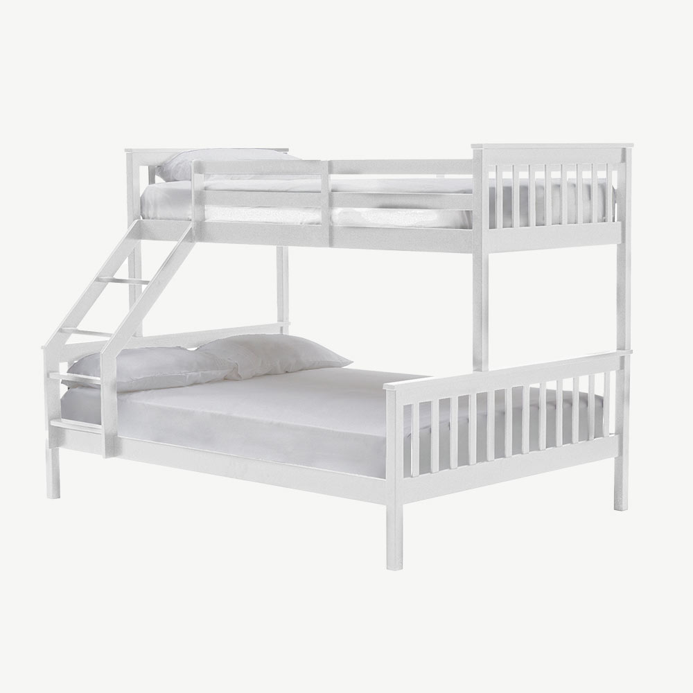 Shelby Double Bunk Bed in White