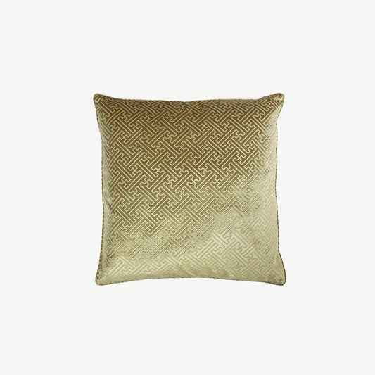Gold Embossed Velvet Cushion