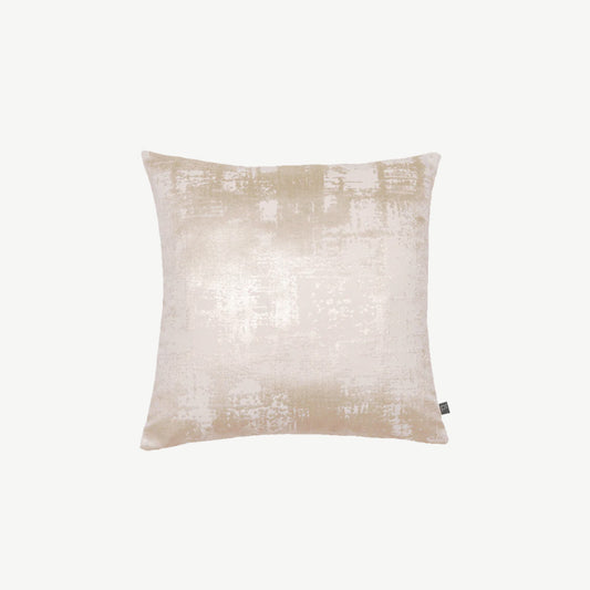 Soft velvet opal patterned cushion with zip closure