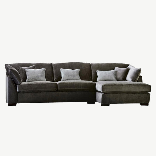 Sirius Chaise Sofa upholstered in dark grey fabric