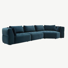 Sits Cleo Corner Sofa in Classic-Navy-Blue