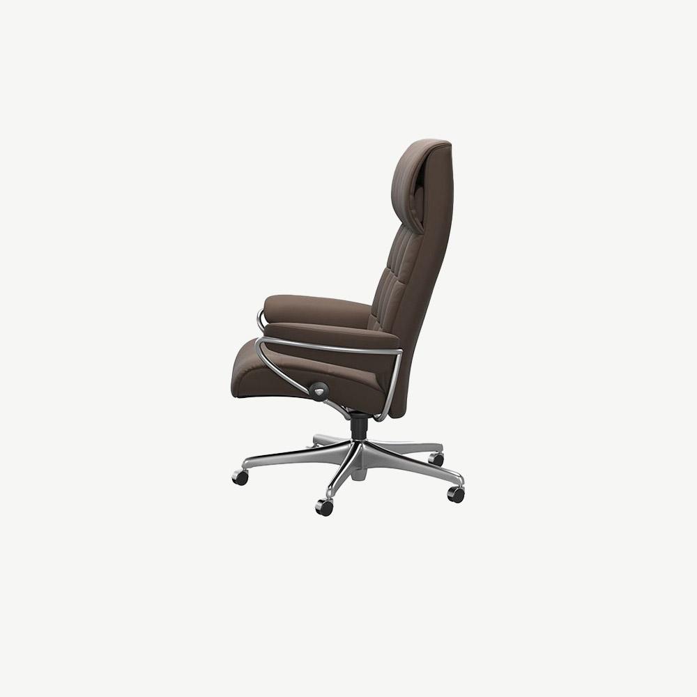 Stressless® London Office Chair Brown in Chestnut-Brown