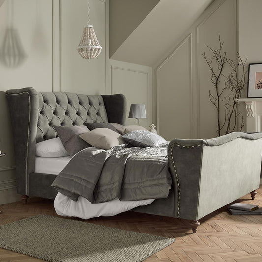 Rosemary Bedstead in Lovely-Slate 2 square