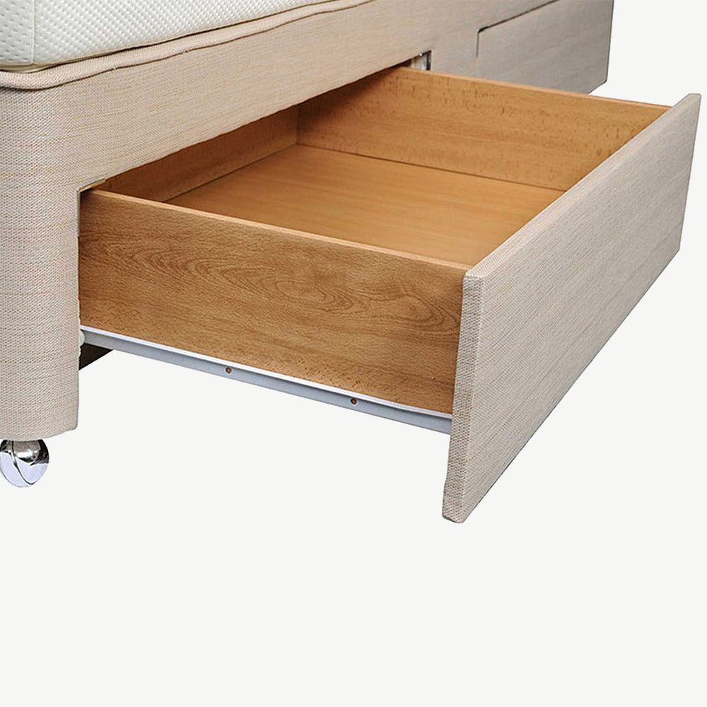 TEMPUR¬¨¬®¬¨¬Æ‚Äö√†√∂‚àö√∫ Ardennes 4 Drawer Divan in TEMPUR-Biscuit