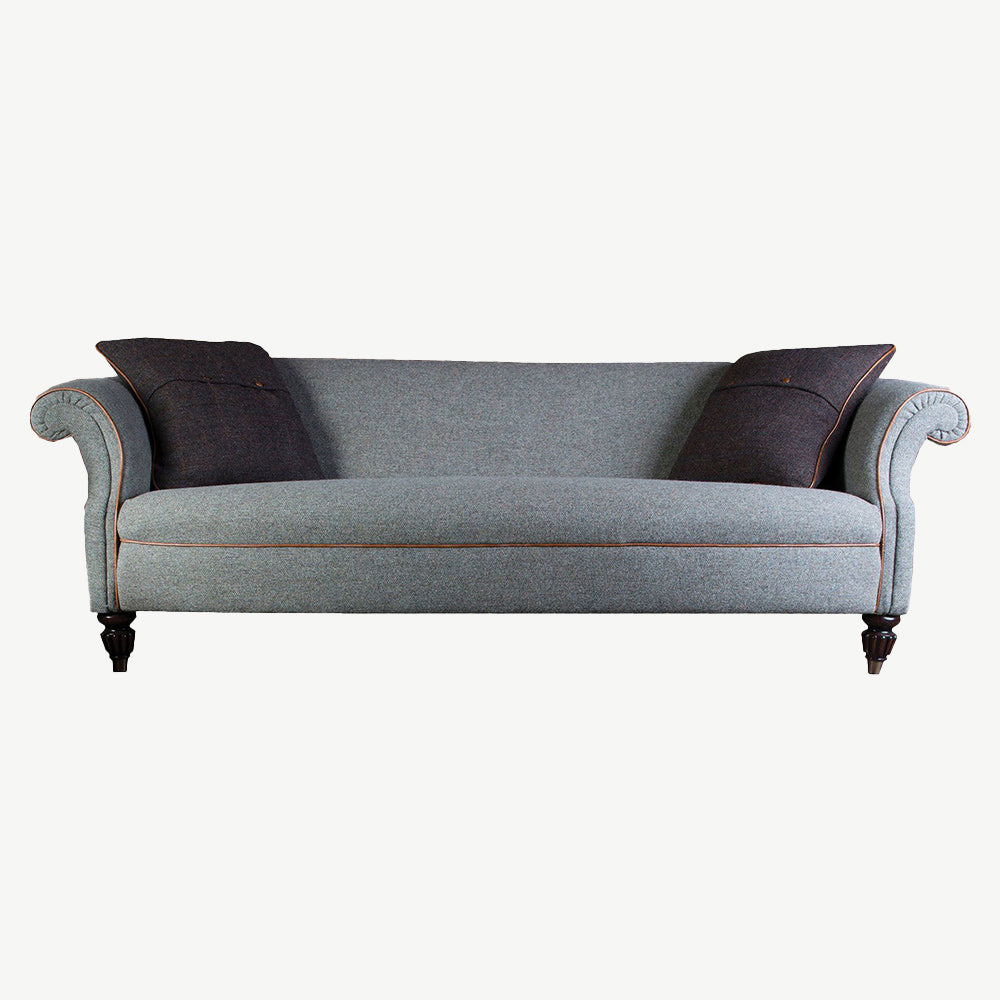 Tetrad Harris Tweed Bowmore Grand Sofa in Slate-Tweed