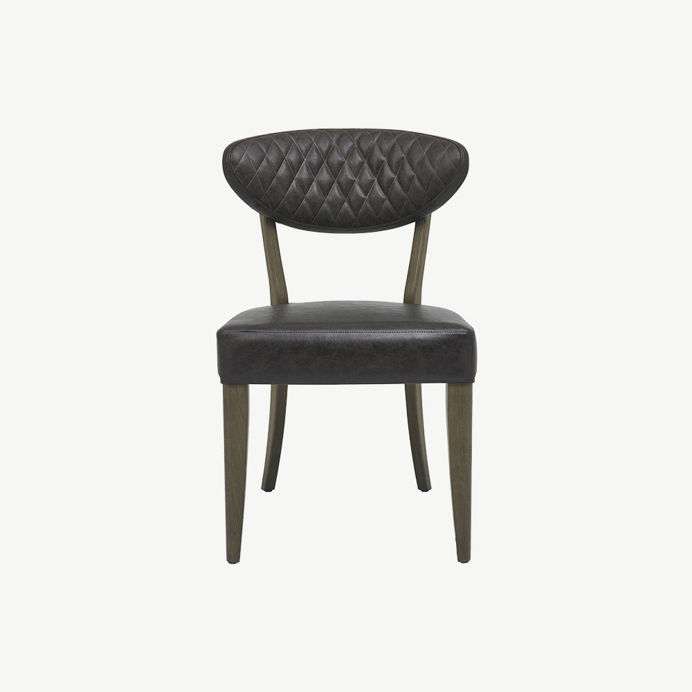 Glendale Fumed Oak Upholstered Chair
