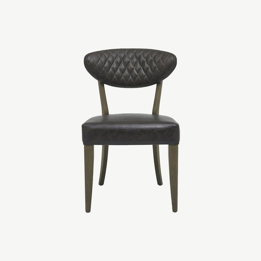 Glendale Fumed Oak Upholstered Chair