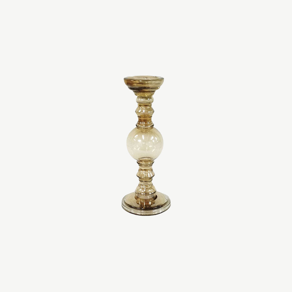 Small Copper Lustre Candle holder