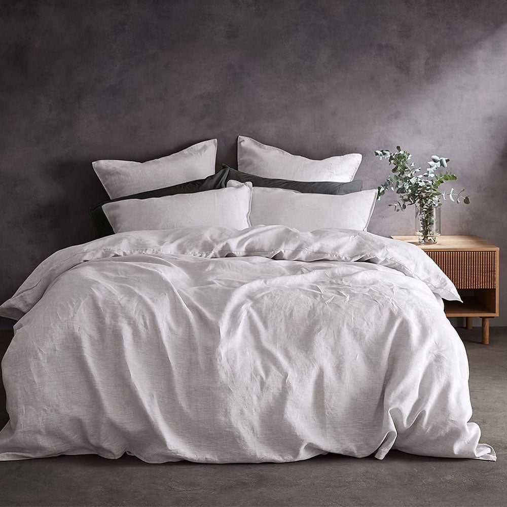 Lazy Linen Fitted Sheet in White